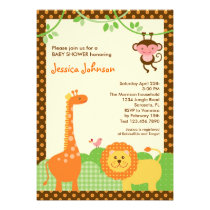 Jungle Safari Baby Shower Invitation invitations