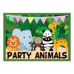 Jungle Safari  Birthday Invitations