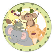 Jungle Safari Favour Stickers Decoration