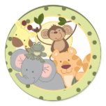 Jungle Safari Favour Stickers Decoration