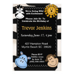 Jungle  Theme Kids Birthday Invitation