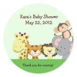JUNGLE ZOO PARTY Customizable Favour Sticker