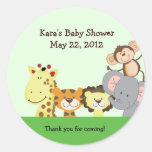 JUNGLE ZOO PARTY Customizable Favour Sticker