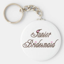 Junior Bridesmaid Classy Browns Key Chains