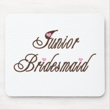 Junior Bridesmaid Classy Browns Mouse Mats