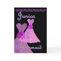 Junior Bridesmaid Invitation PINK Gown