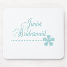 Junior Bridesmaid Teal Elegance Mouse Mats