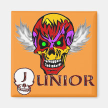 Junior - Skull Wings Magnet