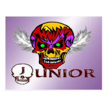 Junior - Skull Wings Post Card