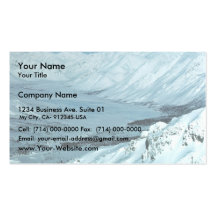 Junjik River Valley in Winter Business Card Templates