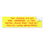 Junk, Convenient, or Fast Food Bumper Stickers