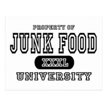 Junk Food University Postcards