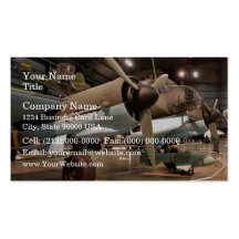 Junkers in museum business card template