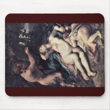 Jupiter And Antiope By Correggio Mousepad