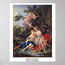 Jupiter And Callisto By Francois Boucher Print