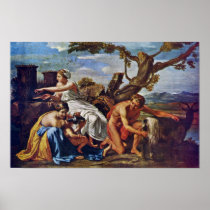 Jupiter As A Child, Nurtured By The Goat Amalthea Print