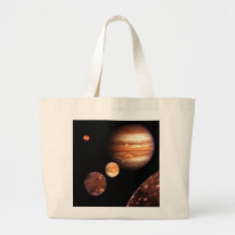 Jupiter Galilean Moons Space & Astronomy Gifts Tote Bag