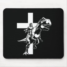 Jurassic Jesus Mouse Pad
