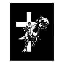 Jurassic Jesus Postcard