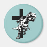Jurassic Jesus Refrigerator Magnets