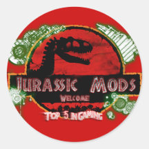 Jurassic Mods Stickers
