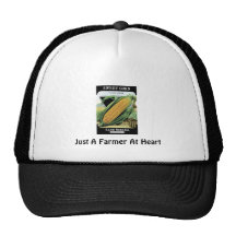 Just A Farmer At Heart Mesh Hats
