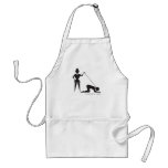 Just a freak on a leash. Apron