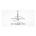 Just A Heartbeat Away (EKG/ECG) photo cards