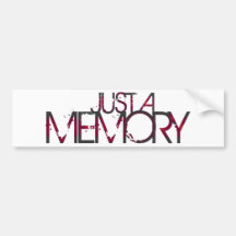 Just A Memory Logo Bumper Sticker