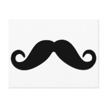 just a moustache postcard