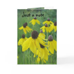 Just a Note Card/Yellow Coneflowers