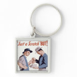 "Just a Scratch" First Aid Poster Keychains