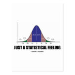 Just A Statistical Feeling (Statistical Humour) Post Card