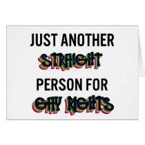 Just Another Straight Person For Gay Rights Cards
