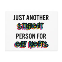 Just Another Straight Person For Gay Rights Postcard