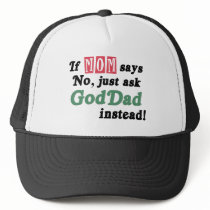 Just Ask GodDad Trucker Hats