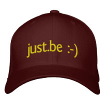 just.be :-) embroidered baseball cap