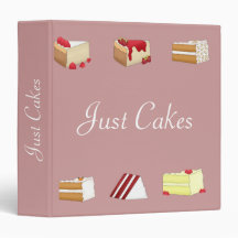 Just Cakes Recipe Binder