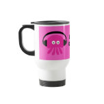 Just Chillin' Pink Jellyfish With Headphones Coffee Mugs