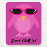 Just Chillin' Pink Owl With Sunglasses