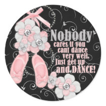 Just Dance Round Stickers