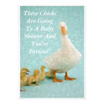 JUST DUCKIE Baby Shower Invitation