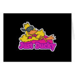 Just Duckie Duck on Raft Greeting Cards