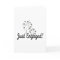 Just Engaged Greeting Cards