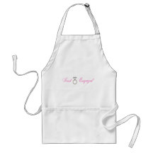 Just Engaged (Diamond Engagement Ring) Aprons