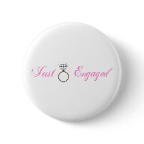 Just Engaged (Diamond Engagement Ring) Button