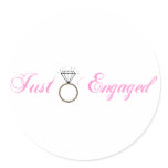 Just Engaged (Diamond Engagement Ring) stickers