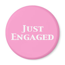 Just Engaged Gifts Refrigerator Magnets