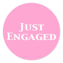Just Engaged Gifts Sticker