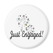 Just Engaged Fridge Magnets